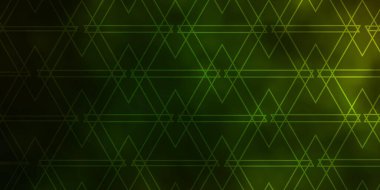 Koyu yeşil vektör düzeni çizgiler, üçgenler. Renkli üçgenli modern soyut illüstrasyon. Web siteleri için desen.