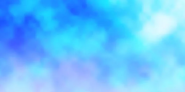 Világos Kék Vektor Háttér Cumulus Ragyogó Illusztráció Elvont Gradiens Felhőkkel — Stock Vector