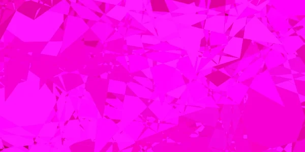 Textura Vectorial Rosa Claro Con Triángulos Aleatorios Formas Triangulares Con — Vector de stock