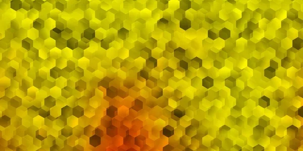 Diseño Vectorial Amarillo Claro Con Formas Hexágonos Fondo Desenfoque Creativo — Vector de stock