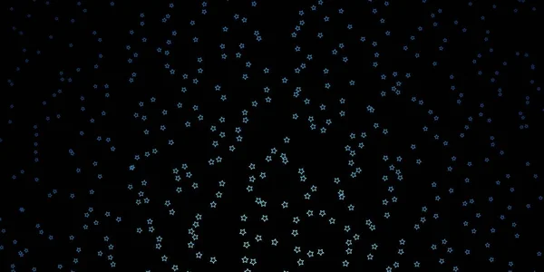 Fond Vectoriel Bleu Foncé Avec Des Étoiles Colorées Illustration Colorée — Image vectorielle