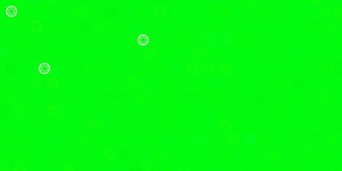 Din sembollü açık yeşil vektör dokusu. Sihirli ruhani güç işaretleri olan bir ilüzyon. Okült tasarımın için basit bir temel.