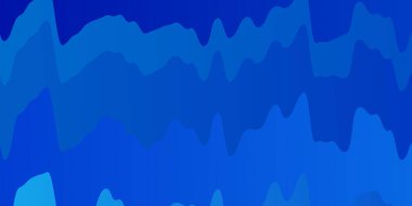 Eğri çizgileri olan açık mavi vektör deseni. Soyut ve eğri çizgilerle renkli çizimler. Posterleriniz ve afişleriniz için en iyi tasarım.