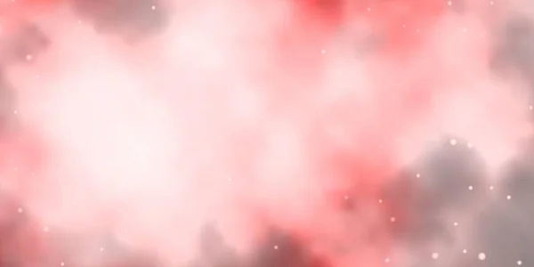 Светло Красная Векторная Текстура Красивыми Звездами Красочная Иллюстрация Абстрактном Стиле — стоковый вектор