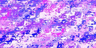 Açık mavi, rastgele üçgenli yeşil vektör dokusu. Üçgen şekilli, şekilli muhteşem soyut çizimler. Reklamlarınıza basit bir ekleme..