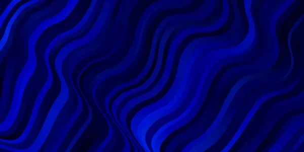 Wry Çizgileri Ile Koyu Mavi Vektör Düzeni Renkli Çizimler Kıvrımlardan — Stok Vektör