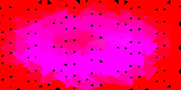 Modèle Triangle Abstrait Vecteur Rose Clair Illustration Colorée Décorative Avec — Image vectorielle