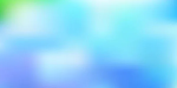 ライトブルー グリーンのベクトルの背景がぼやけている ぼかしグラデーションのカラフルな抽象イラスト 携帯電話の背景 — ストックベクタ