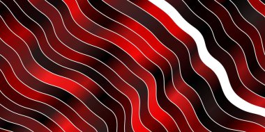 Eğri çizgileri olan koyu turuncu vektör arka planı. Eğimli yay ile soyut illüstrasyon. Web siteleri, iniş sayfaları için desen.