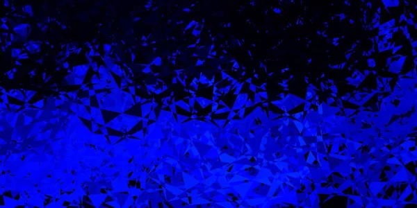 Тёмно Голубая Векторная Текстура Случайными Треугольниками Треугольные Фигуры Красочным Градиентом — стоковый вектор