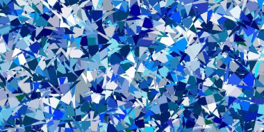 Açık mavi, yeşil vektör arkaplan üçgenli, çizgili. Modern tarzda üçgen şekilli akıllı soyut çizimler. İniş sayfaları.