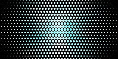 Daireli koyu mavi vektör arkaplan. Doğa tarzında rengarenk çizimler. İş ilanları için şablon.