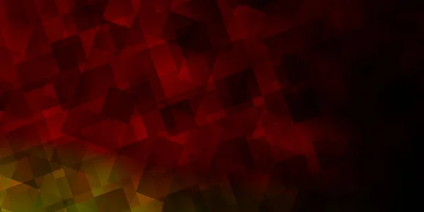 Donkergroen Rode Vectorlay Out Met Lijnen Driehoeken Abstracte Gradiënt Illustratie — Stockvector