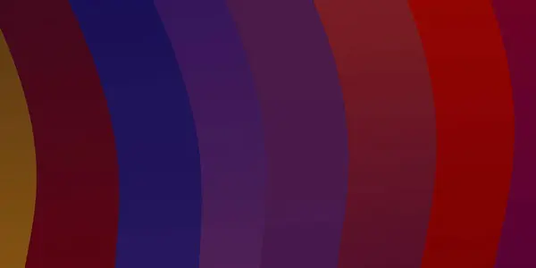 Blu Scuro Sfondo Vettoriale Rosso Con Curve Illustrazione Astratta Del — Vettoriale Stock