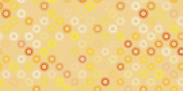 Темно Жовтий Векторний Фон Ковідо Символами Абстрактна Ілюстрація Біологічними Градієнтними — стоковий вектор