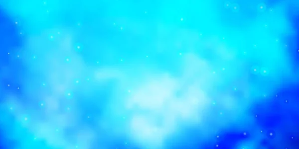 Fond Vectoriel Bleu Foncé Avec Des Étoiles Colorées Illustration Décorative — Image vectorielle