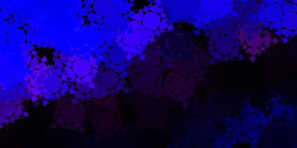 Dunkelrosa Blaues Vektorlayout Mit Dreiecksformen Einfaches Design Abstrakten Stil Mit — Stockvektor