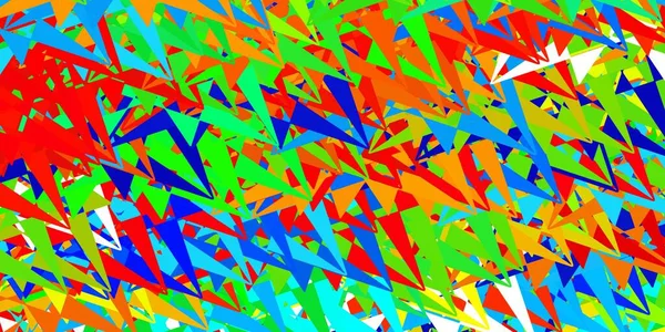 Lichtblauwe Vectorachtergrond Met Veelhoekige Vormen Illustratie Met Abstracte Kleurrijke Driehoekige — Stockvector