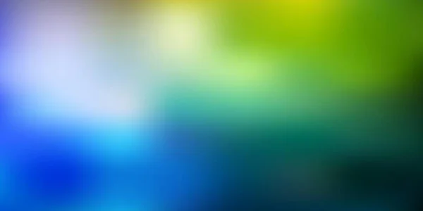 明るい青 黄色のベクトルグラデーションの背景をぼかす 抽象的なスタイルでグラデーションとカラフルなイラスト Webデザイナーの背景 — ストックベクタ