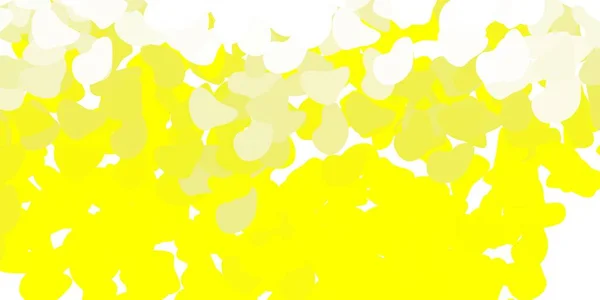 Padrão Vetorial Amarelo Claro Com Formas Abstratas Formas Abstratas Coloridas — Vetor de Stock