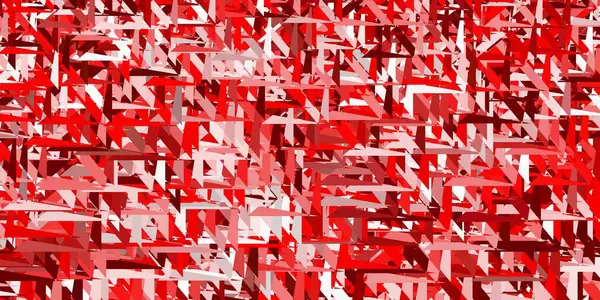 Светло Красная Векторная Текстура Случайными Треугольниками Выдающаяся Абстрактная Иллюстрация Диапазоном — стоковый вектор