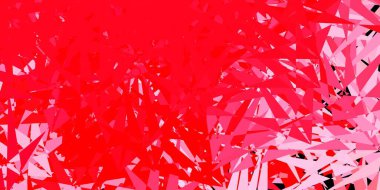 Çokgen formlu açık kırmızı vektör arkaplanı. Modern tarzda üçgen şekilli akıllı soyut çizimler. Terfi modelleri.