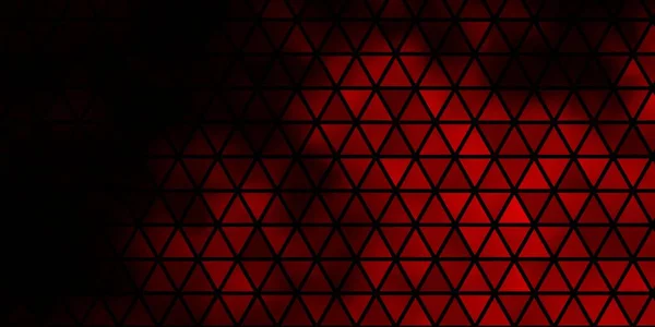Mörkorange Vektormönster Med Polygonal Stil Illustration Med Uppsättning Färgglada Trianglar — Stock vektor