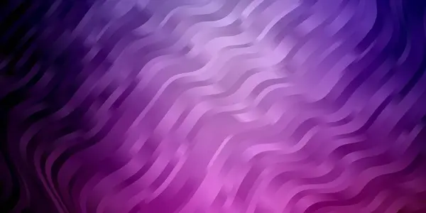 Luz Púrpura Fondo Vectorial Rosa Con Líneas Curvas Ilustración Abstracta — Vector de stock