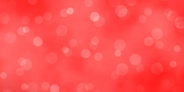 Layout Vetorial Vermelho Claro Com Formas Círculo Glitter Ilustração Abstrata —  Vetores de Stock