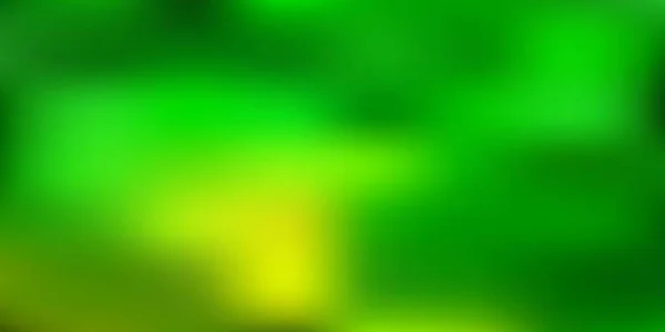 Hellgrüner Gelber Vektor Verschwimmt Hintergrund Verschwommene Abstrakte Gradienten Illustration Einfachem — Stockvektor