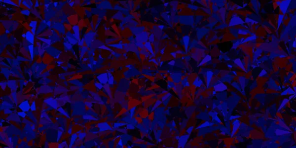 Темно Синий Красный Вектор Искушают Треугольниками Умная Абстрактная Иллюстрация Треугольными — стоковый вектор