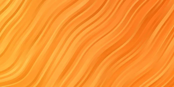 Light Orange Vector Template Wry Lines Illustration Halftone Style Gradient — Stock Vector