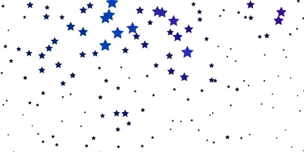 Rosa Escuro Fundo Vetor Azul Com Estrelas Coloridas Ilustração Abstrata — Vetor de Stock