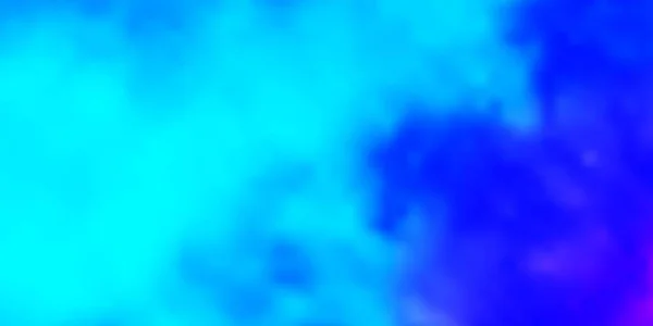 Ljusrosa Blå Vektor Bakgrund Med Moln Abstrakt Illustration Med Färgglada — Stock vektor