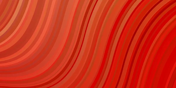 Modello Vettoriale Rosso Chiaro Con Curve Illustrazione Colorata Stile Astratto — Vettoriale Stock