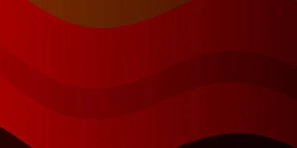 Rojo Oscuro Textura Vectorial Amarilla Con Curvas Ilustración Estilo Semitono — Vector de stock