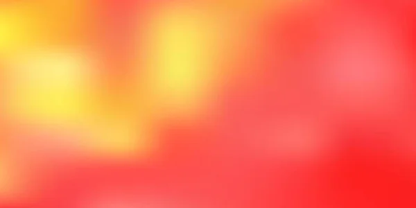 Rojo Claro Textura Borrosa Gradiente Vector Amarillo Gradiente Colorido Ilustración — Vector de stock