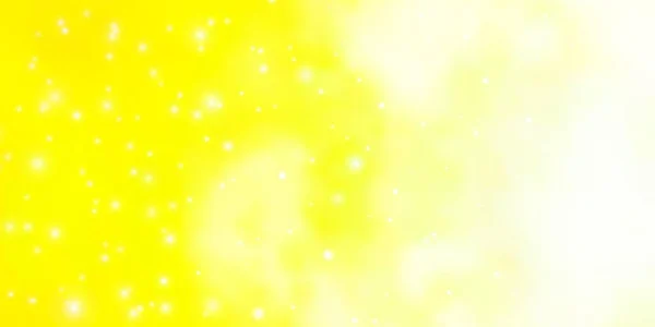 Světle Červená Žlutá Vektorová Šablona Neonovými Hvězdami Zářící Barevné Ilustrace — Stockový vektor