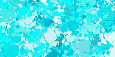 Çok gen şekilli açık yeşil vektör deseni. Renkli üçgenler aralığıyla soyut bir illüstrasyon. Insperarion için tasarımı başlat.