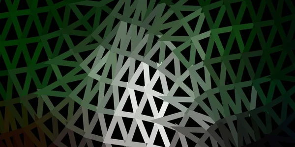 Fondo Pantalla Mosaico Verde Oscuro Vector Triángulo Ilustración Abstracta Colorida — Vector de stock