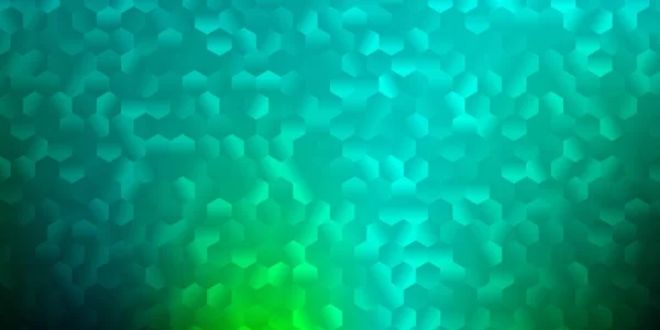 Hellgrüner Vektorhintergrund Mit Sechseckigen Formen Intelligente Abstrakte Illustration Mit Farbigen — Stockvektor