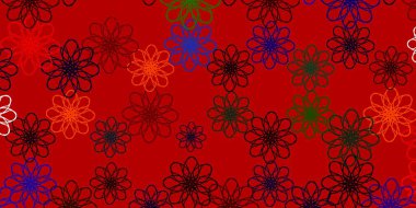 Wry çizgileri olan çok renkli ışık vektör deseni. Eğimli yay ile soyut illüstrasyon. Broşürler, broşürler için desen.