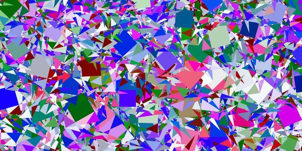 Licht Multicolor Vector Template Met Driehoekige Vormen Slimme Abstracte Illustratie — Stockvector