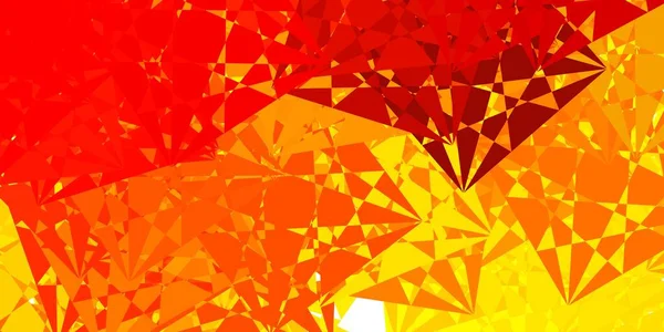 Текстура Светло Оранжевого Вектора Случайными Треугольниками Простой Дизайн Абстрактном Стиле — стоковый вектор