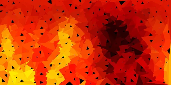 Diseño Poligonal Geométrico Vectorial Naranja Claro Ilustración Colorida Mosaico Con — Vector de stock