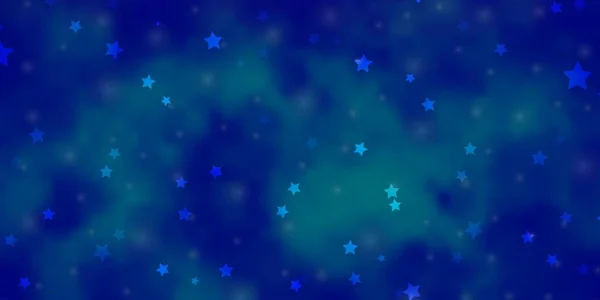 Fond Vectoriel Bleu Clair Avec Petites Grandes Étoiles Illustration Colorée — Image vectorielle