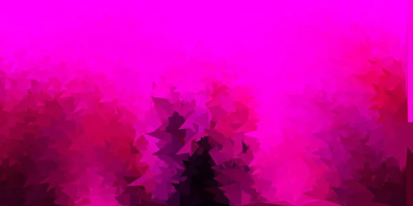 Layout Poligonal Geométrico Vetor Rosa Escuro Ilustração Colorida Decorativa Com — Vetor de Stock