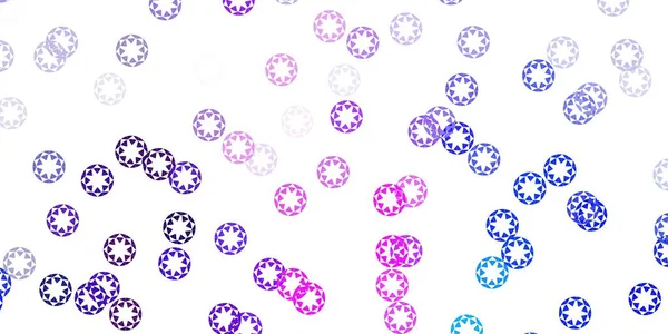Layout Vettoriale Rosa Chiaro Blu Con Forme Circolari Illustrazione Astratta — Vettoriale Stock