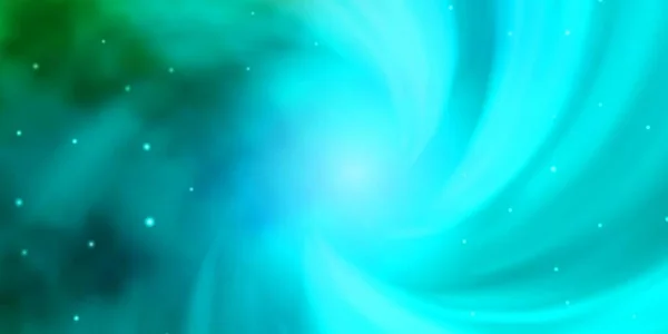 Синий Зеленый Вектор Искушают Неоновыми Звездами Размытие Декоративный Дизайн Простом — стоковый вектор