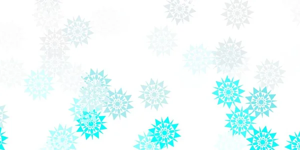 Jasnoróżowe Niebieskie Tło Wektorowe Płatkami Śniegu Inteligentna Geometryczna Abstrakcyjna Ilustracja — Wektor stockowy